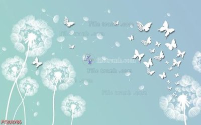 File PSD File in tranh tường 3D FT202786 (chất lượng in ấn)