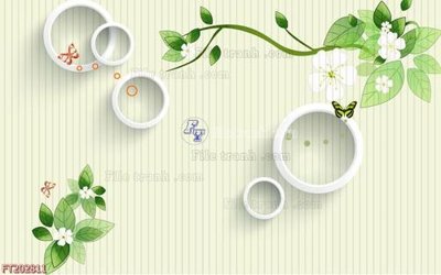 Ảnh gốc file in lụa File in tranh tường 3D FT202811 chi tiết