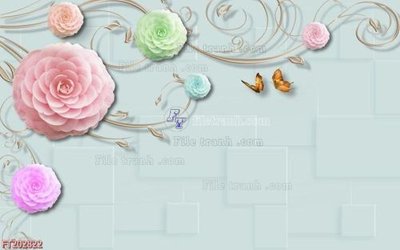 File tranh File in tranh tường 3D FT202822 (gốc) chủ đề động vật