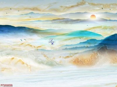 File tranh File in tranh tường 3D FT202838 (bản gốc) in lụa 5D