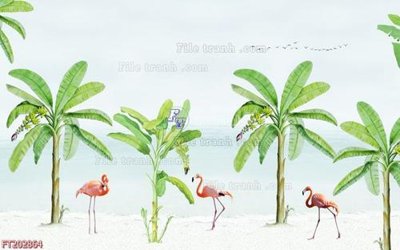 File gốc File in tranh tường 3D FT202864 (in ấn) màu sắc trung thực