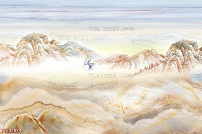 File gốc File in tranh tường 3D FT202874 (in lụa) trang trí tường