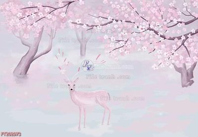 File in trần File in tranh tường 3D FT202973 (file gốc) xuyên sáng