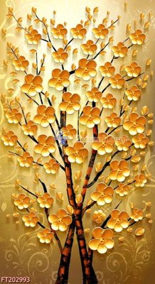 File tranh File in tranh tường 3D FT202993 (bản gốc) treo phòng ăn