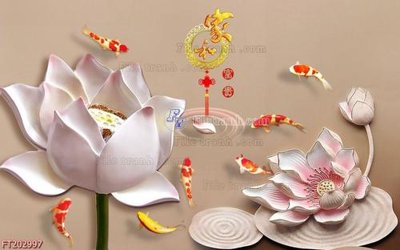 Ảnh gốc file in lụa File in tranh tường 3D FT202997 chi tiết