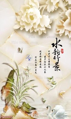 File gốc File in tranh tường 3D FT203005 (trang trí) phòng làm việc