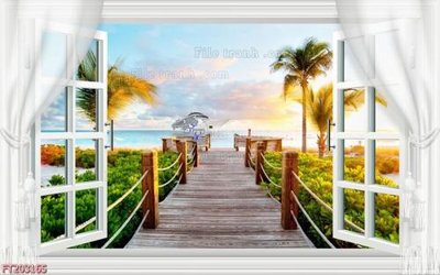 Tải file File in tranh tường 3D FT203165 (gốc) in tranh tráng gương