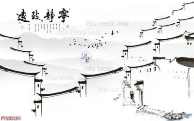 File gốc File in tranh tường 3D FT203194 (bản quyền) cho in ấn