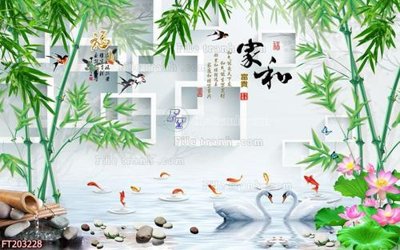 Download file gốc File in tranh tường 3D FT203228 (in lụa) nghệ thuật