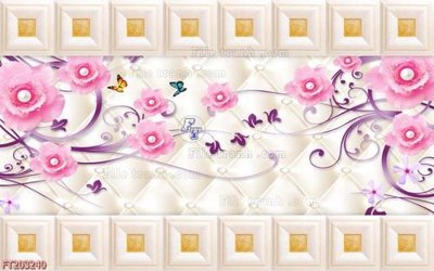 File gốc File in tranh tường 3D FT203240 (cho in UV) siêu nét