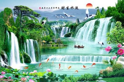 Ảnh gốc File in tranh tường 3D FT203245 (siêu chi tiết) để in ấn