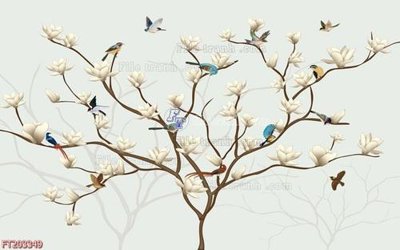 File tranh gốc PSD File in tranh tường 3D FT203349 còn nguyên layer