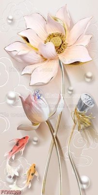 File gốc File in tranh tường 3D FT203362 (in lụa) tranh phong thủy