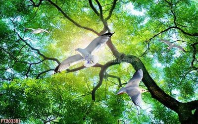 Download file gốc File in tranh tường 3D FT203381 (in mica) trang trí