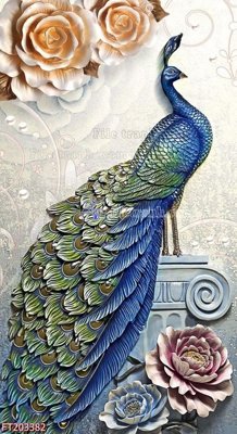 Hình ảnh file gốc in lụa File in tranh tường 3D FT203382