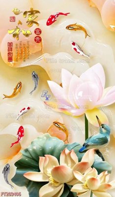 Hình ảnh file gốc File in tranh tường 3D FT203406 cho in UV