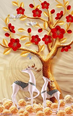 File tranh ảnh gốc File in tranh tường 3D FT203427 dùng cho in khổ lớn