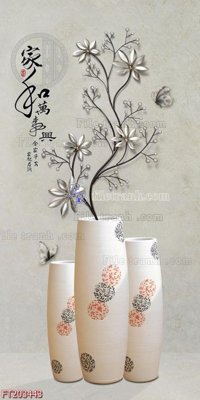 File tranh File in tranh tường 3D FT203443 (gốc) chủ đề tĩnh vật