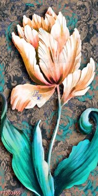 File tranh File in tranh tường 3D FT203459 (gốc) chủ đề tĩnh vật