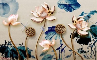 File in trần File in tranh tường 3D FT203518 (bản gốc) mây trời