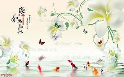 File ảnh File in tranh tường 3D FT203604 (gốc) cho trang trí nhà hàng