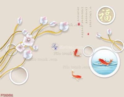 Tải file File in tranh tường 3D FT203681 (gốc) chủ đề phong thủy