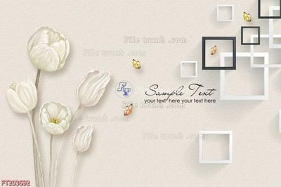 File tranh File in tranh tường 3D FT203692 (file gốc) chuẩn màu in