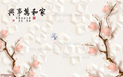 File gốc File in tranh tường 3D FT203745 (in ấn) màu sắc trung thực