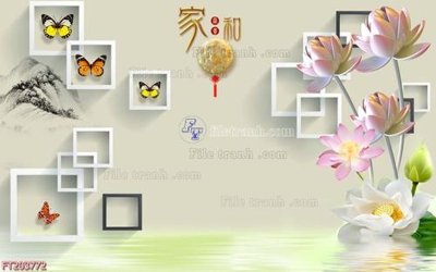 File gốc in mica File in tranh tường 3D FT203772 chất lượng