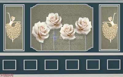 File tranh File in tranh tường 3D FT203776 (file gốc) chuẩn màu in