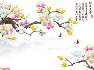 File tranh File in tranh tường 3D FT203797 (gốc) phong cách tối giản