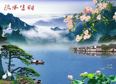 File tranh File in tranh tường 3D FT203807 (ảnh gốc) in trần xuyên sáng