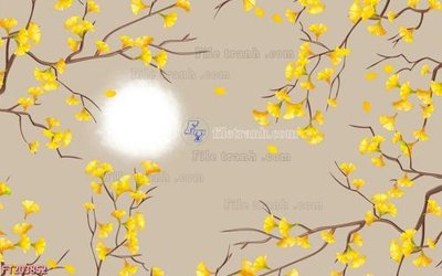 File tranh in trần 3D File in tranh tường 3D FT203852 (ảnh gốc)