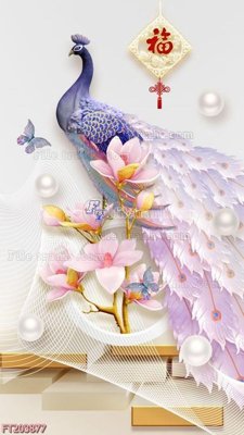 File tranh File in tranh tường 3D FT203877 (ảnh gốc) in trần nhà