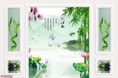 File gốc File in tranh tường 3D FT203932 (thiết kế) độc quyền