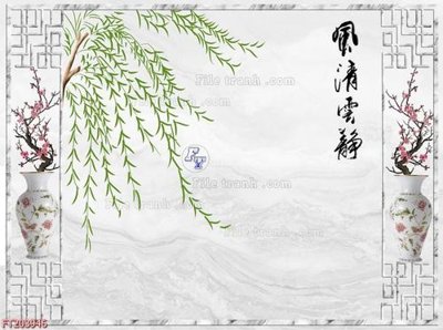 File in trần File in tranh tường 3D FT203946 (bản gốc) hoa văn