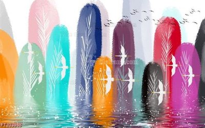 File PSD File in tranh tường 3D FT203948 (bản gốc) chất lượng nhất