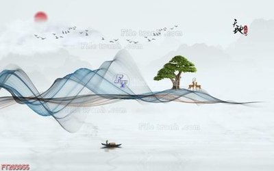 Download file tranh PSD File in tranh tường 3D FT203956 để chỉnh sửa