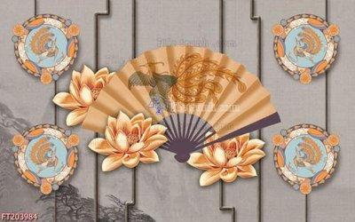 File gốc File in tranh tường 3D FT203984 (bản quyền) cho in ấn