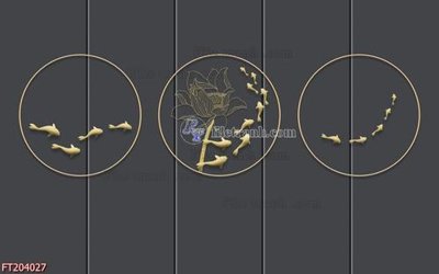 Tải file gốc in lụa File in tranh tường 3D FT204027 siêu nét