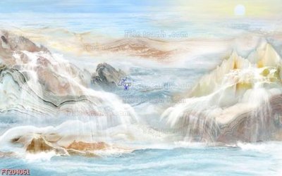 File gốc File in tranh tường 3D FT204061 (trang trí) phòng làm việc