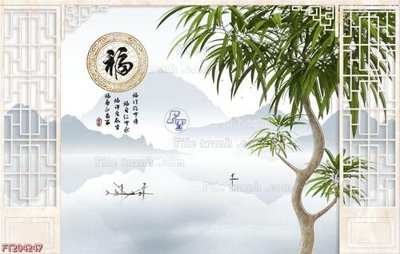 Chi tiết file gốc File in tranh tường 3D FT204247 (cho in tráng gương)