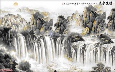 File gốc in tráng gương File in tranh tường 3D FT204268 chi tiết