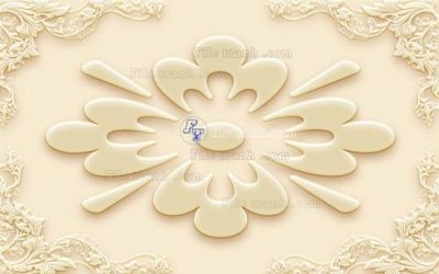 File in trần File in tranh tường 3D FT204358 (file gốc) hoa văn 3D