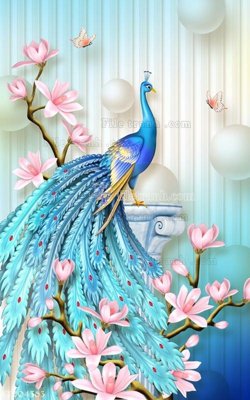 File in mica File in tranh tường 3D FT204363 (bản gốc) sắc sảo