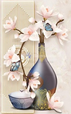 File gốc in tráng gương File in tranh tường 3D FT204370 chi tiết