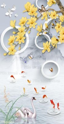 Hình ảnh file gốc in trần nhà File in tranh tường 3D FT204386