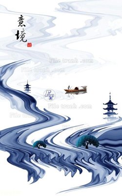 File tranh File in tranh tường 3D FT204397 (gốc) chủ đề trừu tượng