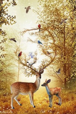 File tranh File in tranh tường 3D FT204418 (ảnh gốc) in trần nhà