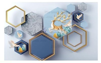 File in trần File in tranh tường 3D FT204443 (bản gốc) 5D